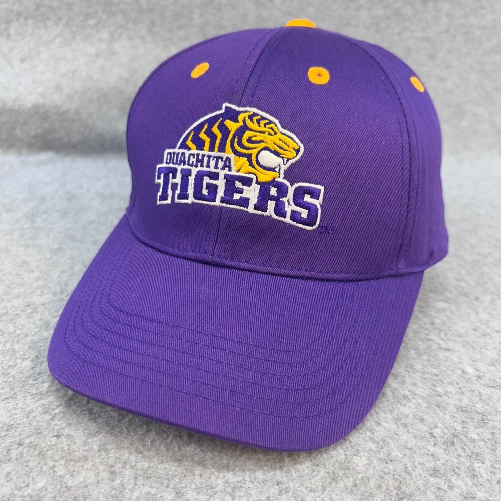 Ouachita Tigers Unisex Purple Captivating Headwear Baseball Hat Adjustable OSFA